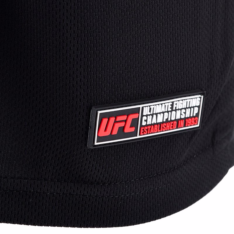 UFC OFFICIAL LOGO DRYFIT LINES TSHIRT -BLACK